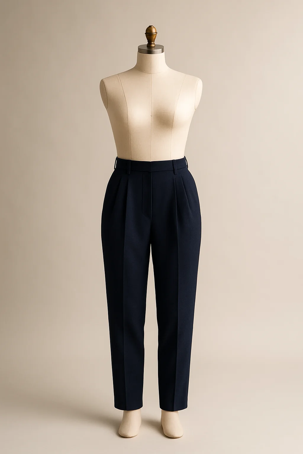 Pleated wool trousers, custom made by HMN Alteration & Tailoring
