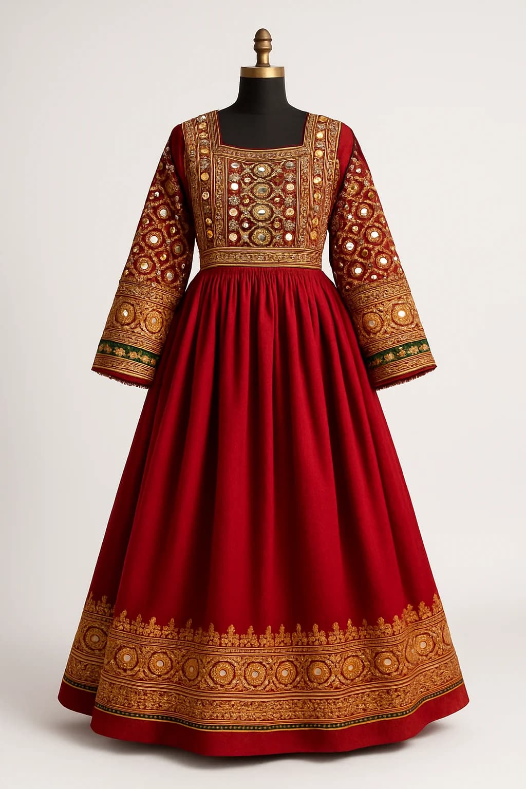 Red henna-night dress, custom made by HMN Alteration & Tailoring