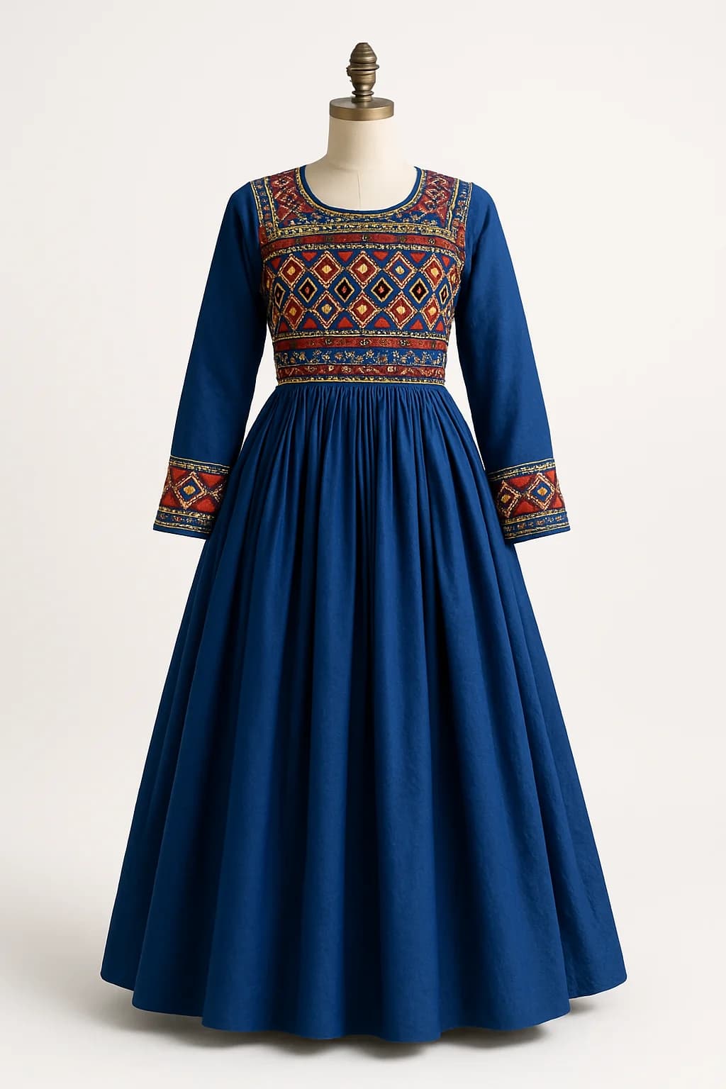 Blue Hazaragi dress, custom made by HMN Alteration & Tailoring